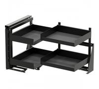 Kit chariot d'angle extractible Cor Fold Essentio anthracite - 900 mm - montage à gauche Vauth Sagel