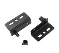 Kit Charnière pour pivot 360° pour Armoire Placard Kit Charnière | Acier inoxydable pour robuste, finition noire mate, mouvement silencieux, pour idéal pour bois, design discret(Black)