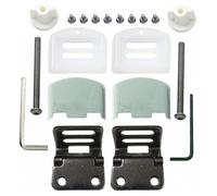Kit charnière simple avec capots et visserie inox