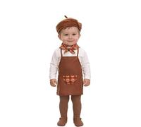 Kit châtaignier marron pour bébé | Ensemble châtaignier pour enfant, en polyester, tailles 3-4 à 10-12 ans. Comprend une casquette, un foulard et un tablier