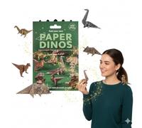 Kit Chats En Papier DIY, Origami Chatons Mignons, Modèles 3D Chat Chien Dinosaure, Sculpture Animal En Papier Pour Ados Et Adultes, Déco Bureau Étagère (Dinosaur)