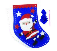 Kit chaussettes de Noel en feutrine Père Noël