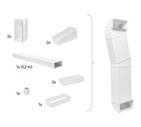 Kit cheminée évacuation ELECTROLUX M2CKCF01 pour évacuer eau / vapeurs cuisson