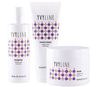 Kit cheveux bouclées YVYLINE | Shampoo Cheveux Bouclées Curly Girl Method + Conditioner balsamo + Masque cheveux bouclés | Super-hydratant pour boucles définies et légères | Set 3 pièces