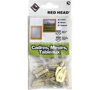 kit chevilles à expansion cadre, miroir et tableau RED HEAD, Diam.6 x L.25 mm G