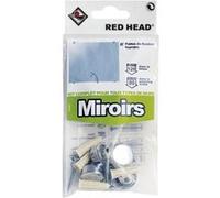 kit chevilles à expansion miroir RED HEAD, Diam.6 x L.25 mm G