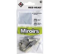kit chevilles à expansion miroir RED HEAD, Diam.6 x L.25 mm G