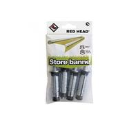 kit chevilles à expansion store de terrasse, Diam.16 x L.65 mm