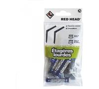 kit chevilles à verrouillage de forme etagère lourde RED HEAD, Diam.8 x L.50 mm G