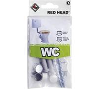 kit chevilles à verrouillage de forme wc RED HEAD, Diam.8 G