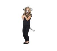 Smiffys Kit dalmatien, noir et blanc, avec serre-tête oreilles, queue et nez Halloween