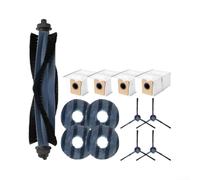 Kit Chiffons Serpillière Microfibre pour Eufy pour omni C20 Kit(A) | Brosse principale pour efficace, nylon , sols durs et tapis, collecte débris, nettoyage profond