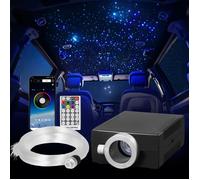 Kit Ciel de Toit Étoilé Voiture-VEVOR-150 PCS Lumières Plafond Fibre Optique 0,76 mm 1,98 m 16 W-pour Décoration de Chambre