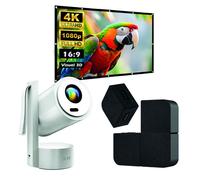 Kit Cinéma Portable KYF - Vidéoprojecteur Android Rechargeable + Mur d’Enceintes Bluetooth + Écran 100”