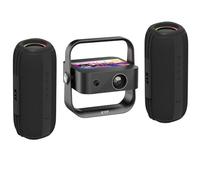 KIT CINÉMA Portable KYF - Vidéoprojecteur Tablette Tactile 7’’ Android + 2 Enceintes Bluetooth 60W Étanches