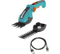 Kit cisaille a gazon ComfortCut Li + lame taille-buissons - 3,6 V/3,0 Ah - Protection de lames Câble USB-C - 9888-20