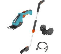 Kit cisaille a gazon ComfortCut Li + manche télescopique + roues - 3,6 V/3,0 Ah - Protection de lames Câble USB-C- 9889-20