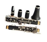 Kit Clarinettes Clarinette À 19 Touches Plaquée Nickel Matériau En Caoutchouc Dur Plat