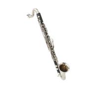 Kit Clarinettes Clarinette Basse Professionnelle À 19 Touches En Caoutchouc Dur Avec Placage Argenté Livrée Étui