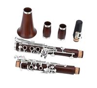 Kit Clarinettes Clarinette Si Bémol 17 Touches Avec Placage Argent En Acajou