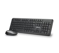Kit clavier et souris sans fil - NGS - Silencieux - 12 touches multimédia - Souris ambidextre - Capteur optique 1200 DPI