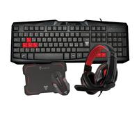 Kit Clavier et Souris Techmade Avec Câble USB Noir TM-KM002