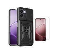 Kit Clearglass + Coque Fenêtre Militaire PHONECARE Pour Oppo A6x - Noir