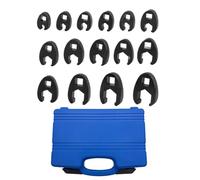 Kit Clés À Griffes,15 Pièces En Acier Inoxydable Métrique | Pour Entretien Véhicule Et Réparation Mécanique - Pour écrous évasés 8-24 mm Réparation auto Entretien véhicule Ateliers