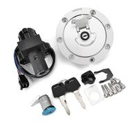 Kit Clés Comprenant Contacteur D'allumage, Bouchon Réservoir D'essence Verrou Selle Clé Pour CBR250/400/600/900 MC19/22 VFR400 NC30/35/23/29 RVF400 Neiman Serrure De Démarreur Universel