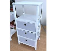Kit Closet Meuble Aux. 3 CAJ. Tissu Gris d'appoint