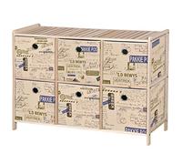 Kit Closet Meuble auxiliaire 6 CAJ. Bois Série Wood
