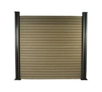 Kit Clôture 1.6 X 1.2 M Composite - Kit De Fixation Offert - Marron Marron