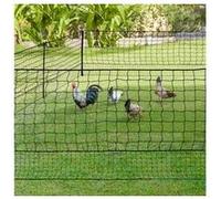 Kit clôture filet à poules 12 m avec porte 6 piquets double pointe G