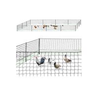 Kit clôture filet à poules 50 M avec porte 15 piquets double pointe
