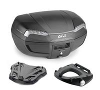 Kit Coffre E46NT GIVI + Platine Pour BMW G 310 GS 2021-2023 Noir 46L