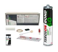Kit collage pare-brise TEROSON BOND 60, colle PU 310 ml, kit collage pare-brise pour voiture, colle pour pare-brise, réparation de vitrage automobile, homologué OEM, temps de séchage de 60 minutes