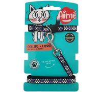 Kit collier & Laisse - AIMÉ - Reflechissant Violet pour Chat