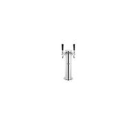 VEVOR Kit Colonne à Bière 2 Robinets, Distributeur de Bière Boisson en Acier Inoxydable, Tireuse à Bière avec Régulateur à Double Jauge W21,8, Coupleur de Fût Système A et Plateau d'Égouttage, Bar