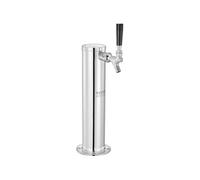 VEVOR Kit Colonne à Bière Un Seul Robinet, Distributeur de Bière Boisson en Acier Inoxydable, Tireuse à Bière avec Régulateur à Double Jauge W21,8 et Coupleur de Fût Système S, pour Bar Restaurant