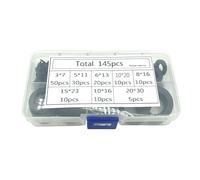 Kit combiné de joints d'étanchéité plats en caoutchouc, 8 tailles, noir, for joints d'étanchéité, M3, M4, M5, M6, M8, M15, M20, amélioration de l'habitat