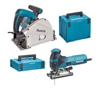 Kit combiné Makita - MEU029J - Scie plongeante SP6000J + Scie sauteuse 4351FCTJ - Electrique - Filaire - Bois