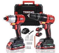 Kit Combiné Sans Fil 20V,Outil Multi Fonctionnel Sans fil 2 en 1étui,Perceuse,Scie Sabre,Scie à Chaîne,Cef à Chocs,Outil Oscillant