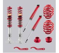 Kit Combinés Filetés Réglable pour BMW Série 3 E36 325i, 318is, 316i, 320i Ressort et Amortisseurs Rouge