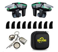 Kit combo de déclencheurs de jeu 13 en 1 pour iPhone/téléphones Android, manette de jeu pour téléphone portable PUBG Mobile/Call of Duty/Apex (métal)