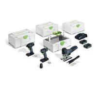 Kit combo montage 18V (TID 18/TXS + 18/PSC + 420/TB 137) + 2 batteries + chargeur + Systainer3 - FESTOOL - 578026 G