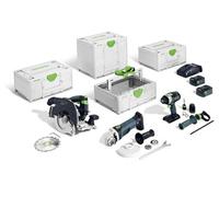 Festool - Pack Perceuse Visseuse à Percussion Tpc 18 + Scie Circulaire Hkc 55 + Meuleuse D'angle Agc 18 Festool
