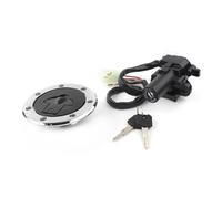 Kit Commutateur D'allumage Moto Assemblage Bouchon Gaz Carburant Couvercle De Réservoir Avec 2 Clés Pour ZXR400 ZZR400 ZZR600 ZXR750 ZX900 ZX9R ZX7RR ZX7R