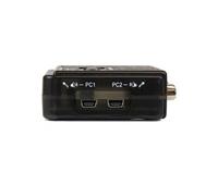 Kit commutateur KVM USB VGA à 2 ports avec audio et câbles - Switch écran clavier souris - Noir - Commutateur écran-clavier-souris/audio - 2 x KVM /
