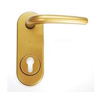 Kit Como Securemme plaque + poignée en aluminium F4 bronzé-simple pour porte blindée Q8 trou cylindre européen 1 pièce