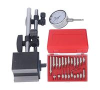 Kit Comparateur à Cadran Professionnel 0-1 Pouce avec Support Magnétique et Point Réglable Fin pour Contrôle Qualité Usinage et Métrologie